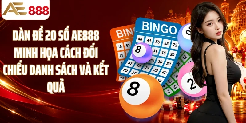 Dàn đề 20 số AE888 minh họa cách đối chiếu danh sách và kết quả