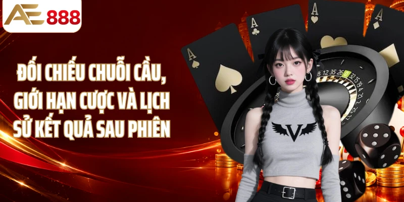 Đối chiếu chuỗi cầu, giới hạn cược và lịch sử kết quả sau phiên