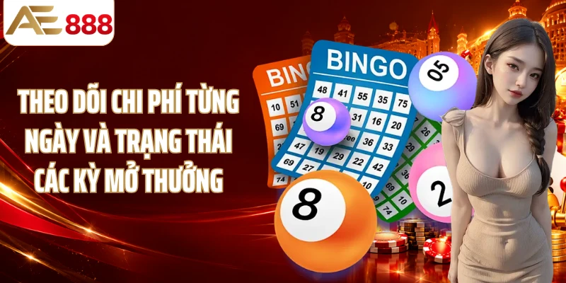 Theo dõi chi phí từng ngày và trạng thái các kỳ mở thưởng